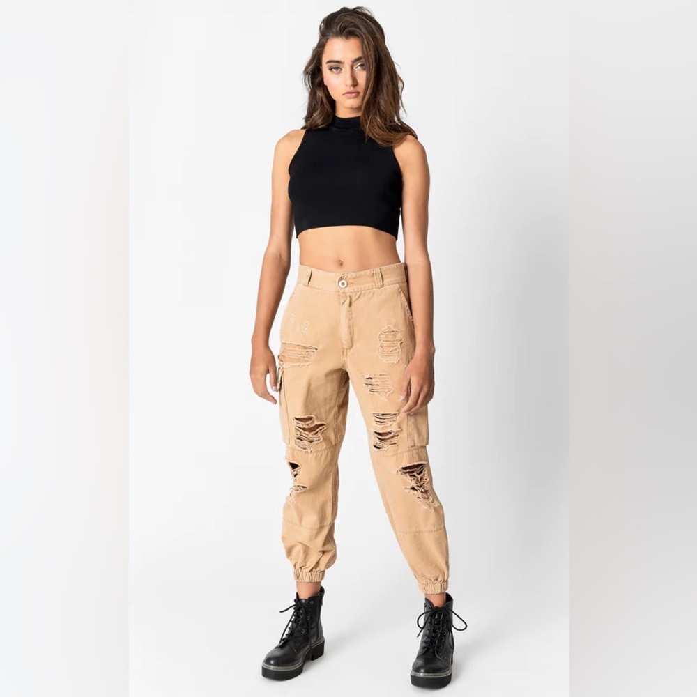 NWT Carmar Baggy Grinded Cargo - Sand